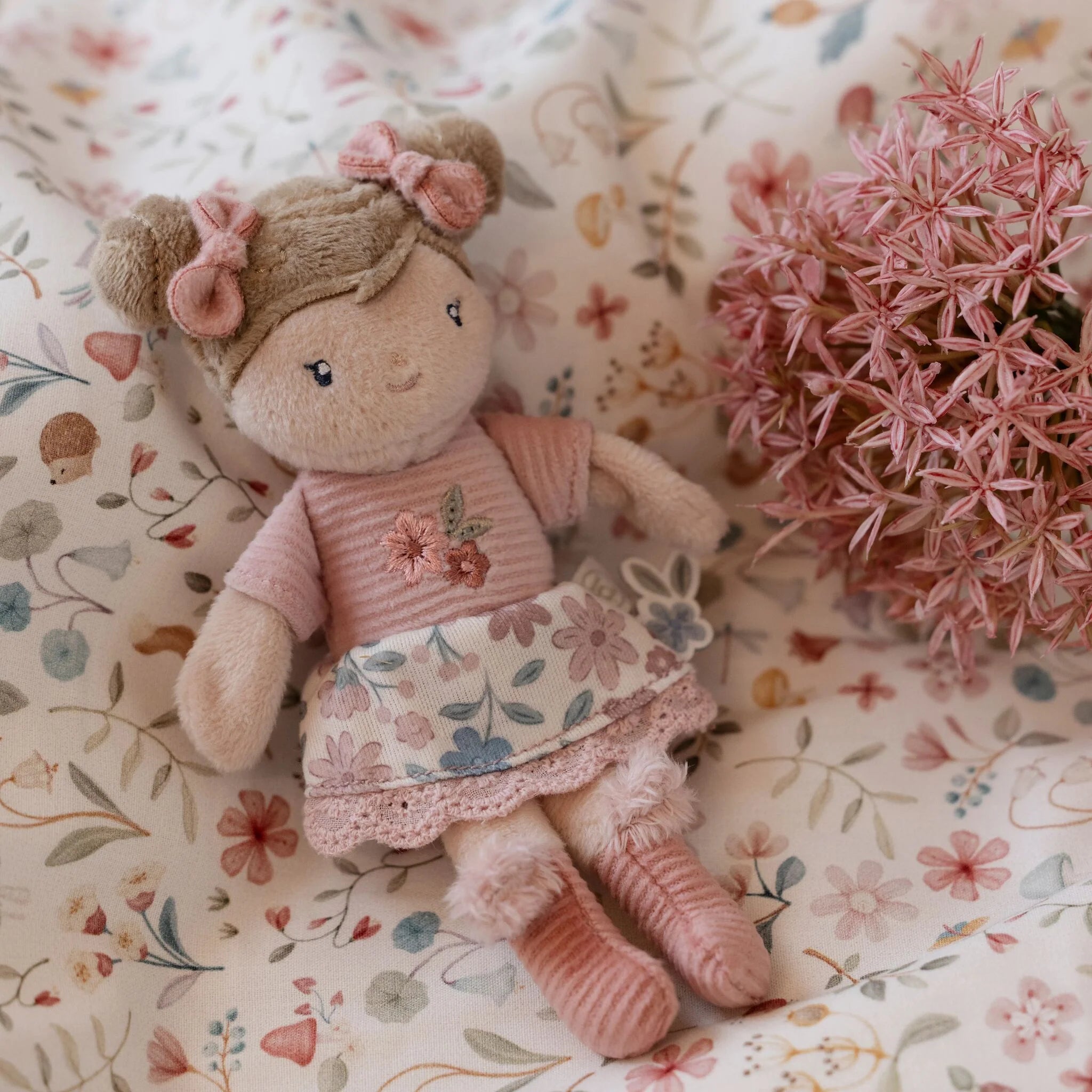 Little Dutch papusa textila mini 10 cm 12m+ Rosa