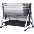 Chipolino Patut Co-Sleeper Baby Boss 0m+ Anthracite