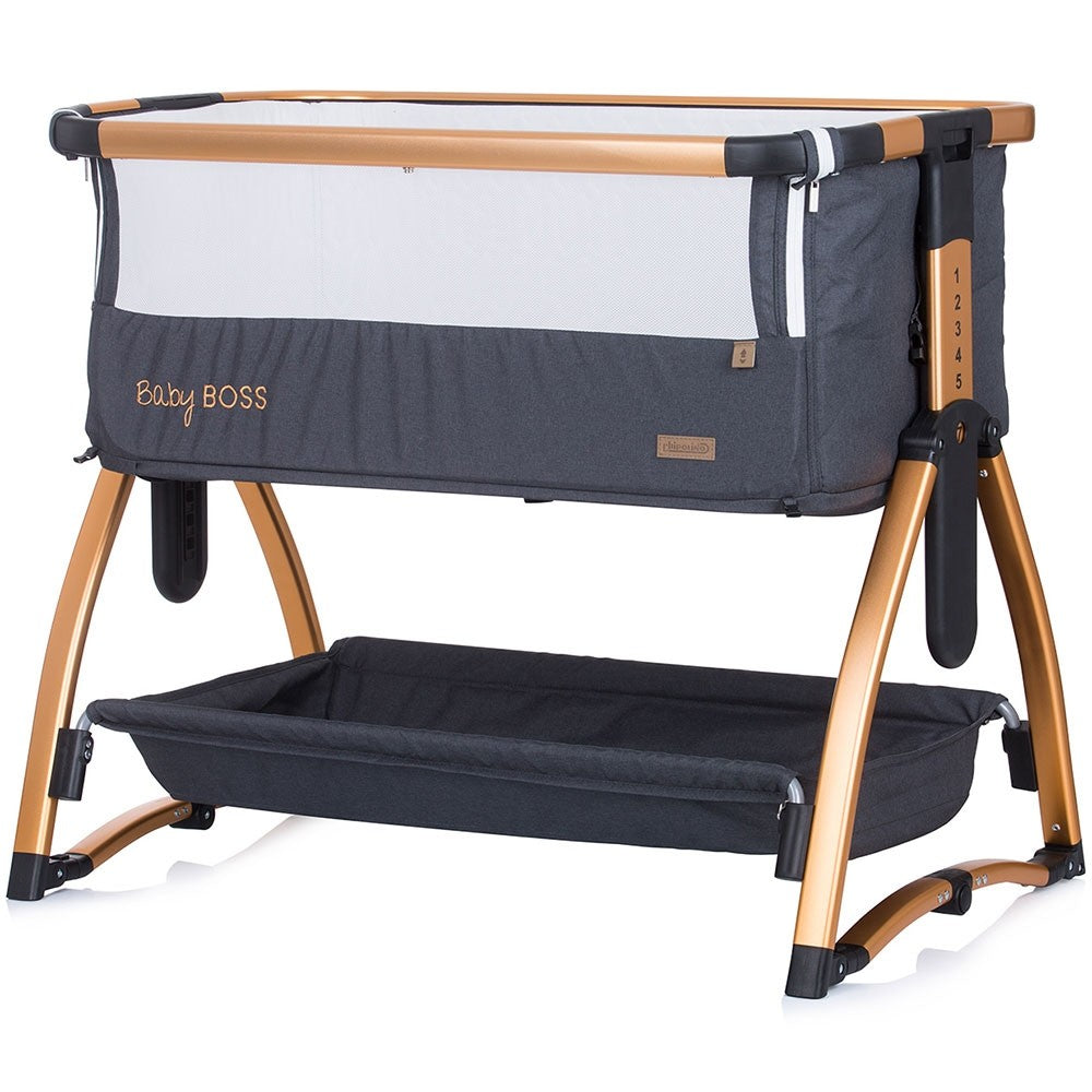 Chipolino Patut Co-Sleeper Baby Boss 0m+ Raven
