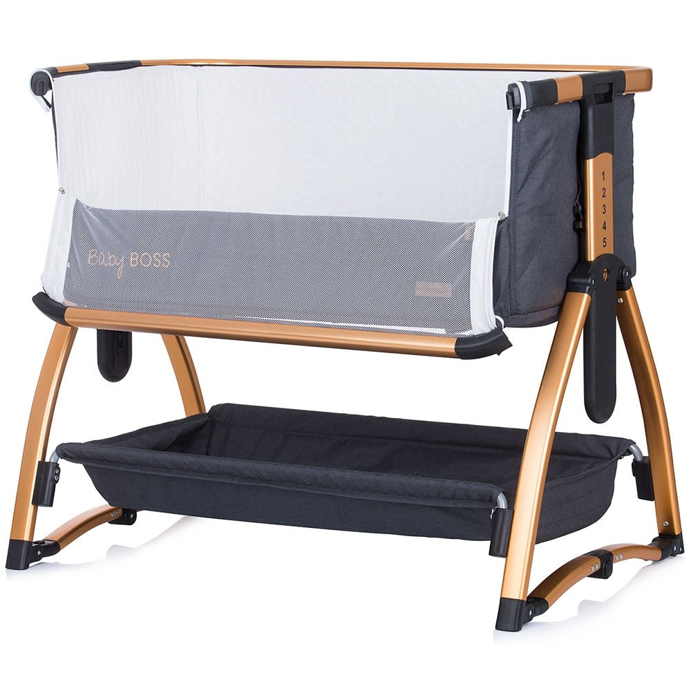 Chipolino Patut Co-Sleeper Baby Boss 0m+ Raven
