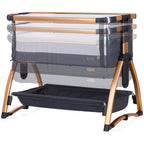 Chipolino Patut Co-Sleeper Baby Boss 0m+ Raven