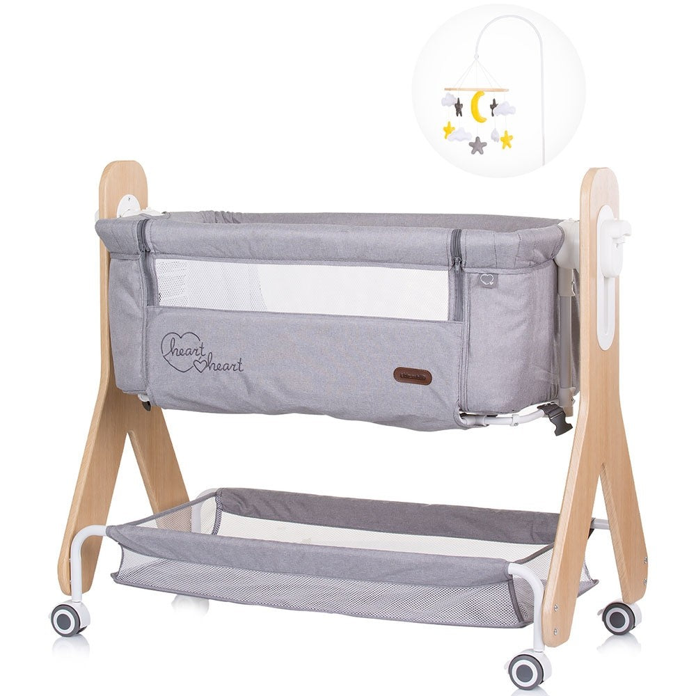 Chipolino Patut Co-Sleeper Heart 2 Heart 0m+ Glacier