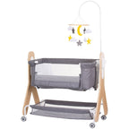 Chipolino Patut Co-Sleeper Heart 2 Heart 0m+ Graphite 