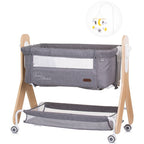 Chipolino Patut Co-Sleeper Heart 2 Heart 0m+ Graphite 