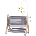Chipolino Patut Co-Sleeper Heart 2 Heart 0m+ Graphite 