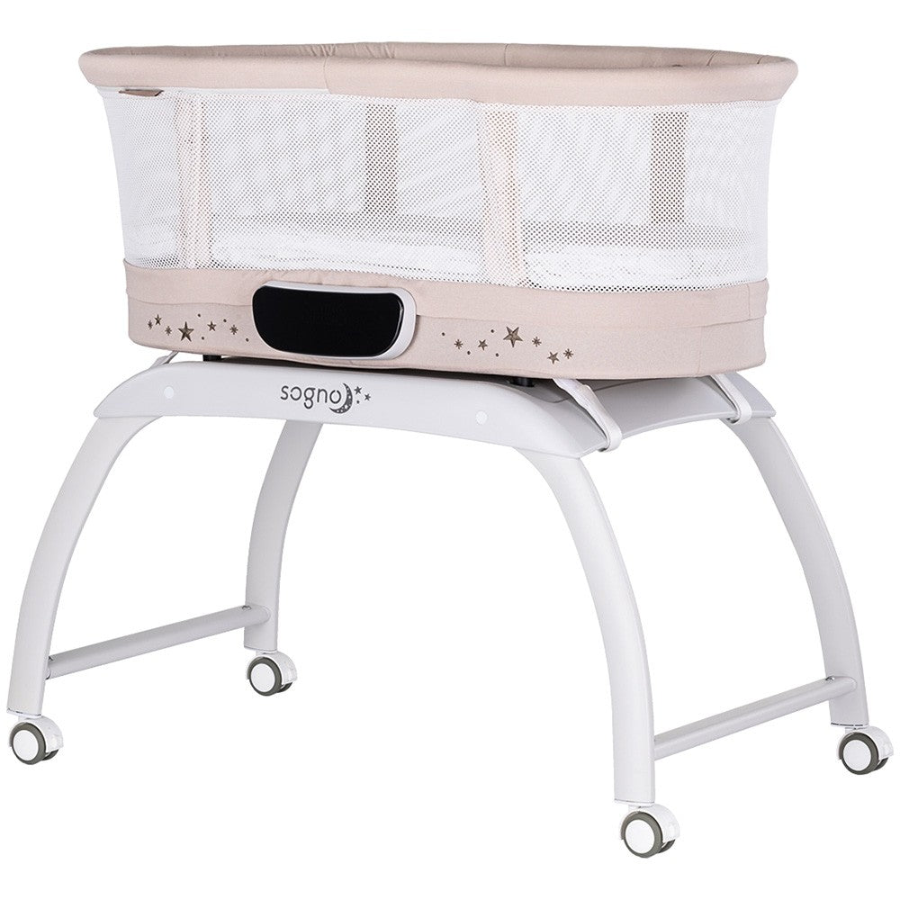 Chipolino patut 2in1 cu leganare si cantar integrat Sogno 0m+ Macadamia Imagine principală a produsului