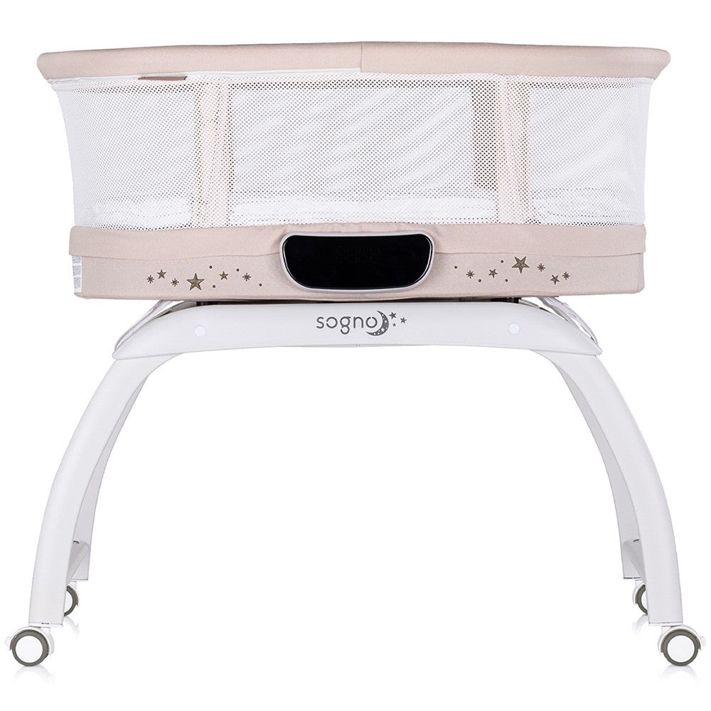 Chipolino patut 2in1 cu leganare si cantar integrat Sogno 0m+ Macadamia Imagine secundară a produsului