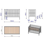 Patut din lemn Dominic 120x60 cm Natur