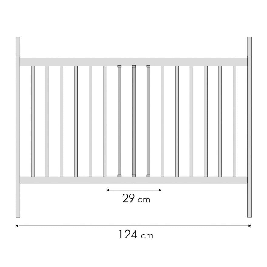 Tomi Patut din lemn 120x60 cm TOMI 13 - White
