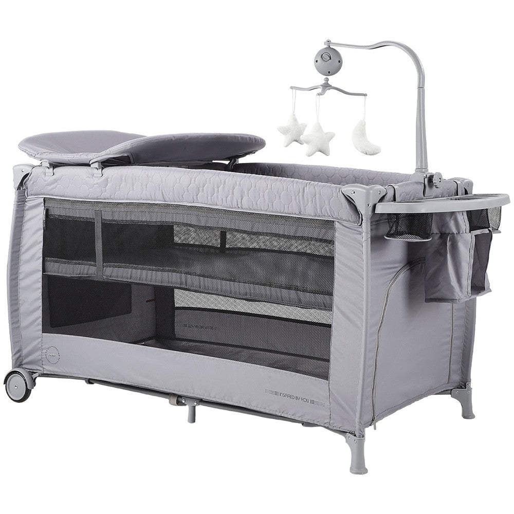 Chipolino patut pliabil Bella 0m+ Ash grey