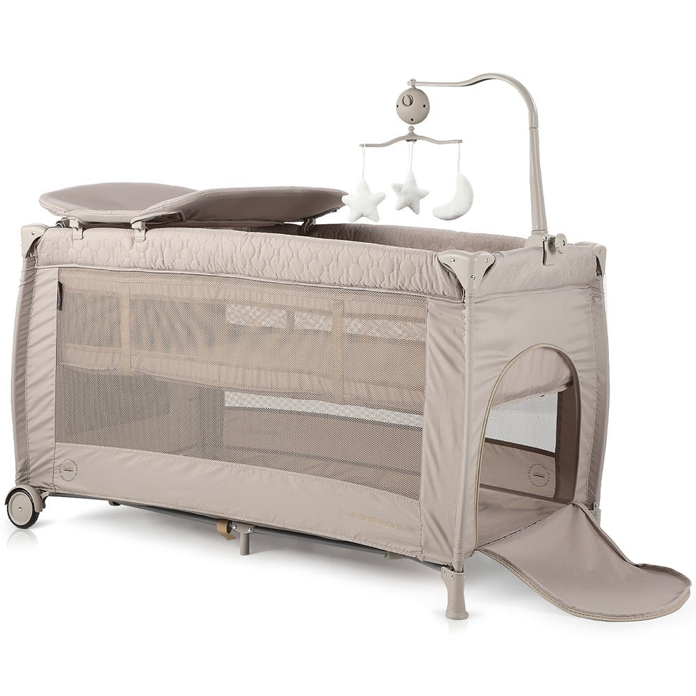 Chipolino patut pliabil Bella 0m+ Macadamia