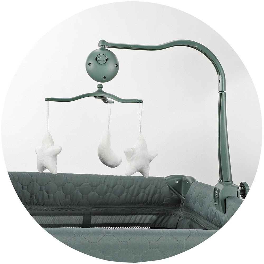 Chipolino patut pliabil Bella 0m+ Pastel green