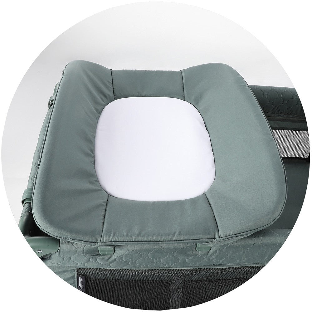 Chipolino patut pliabil Bella 0m+ Pastel green