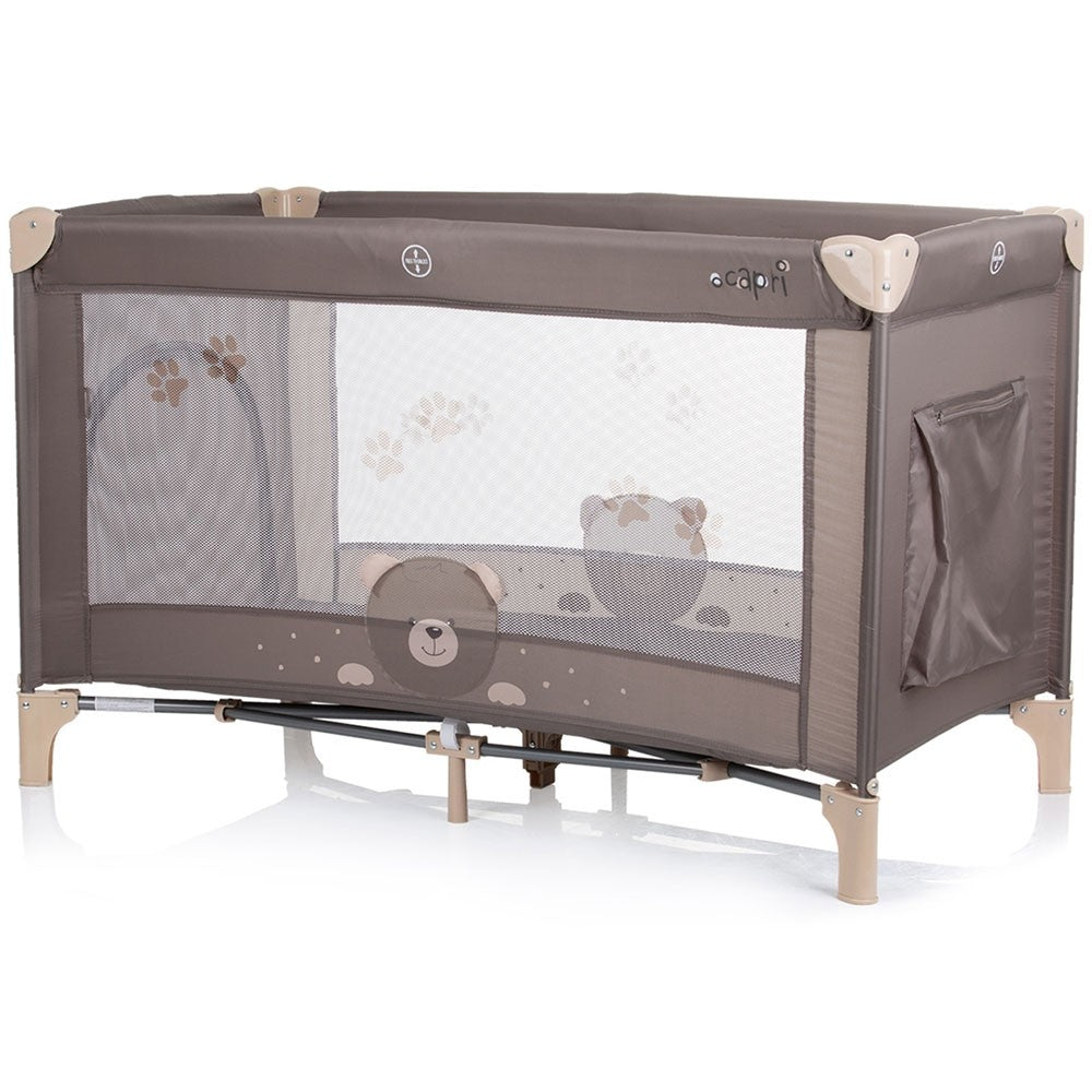 Chipolino patut pliabil Capri 0m+Bear beige