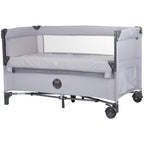 Chipolino patut pliabil Relax cu laterala culisanta 0m+ Ash grey