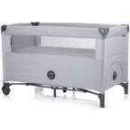 Chipolino patut pliabil Relax cu laterala culisanta 0m+ Ash grey