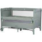 Chipolino patut pliabil Relax cu laterala culisanta 0m+ Basil linen