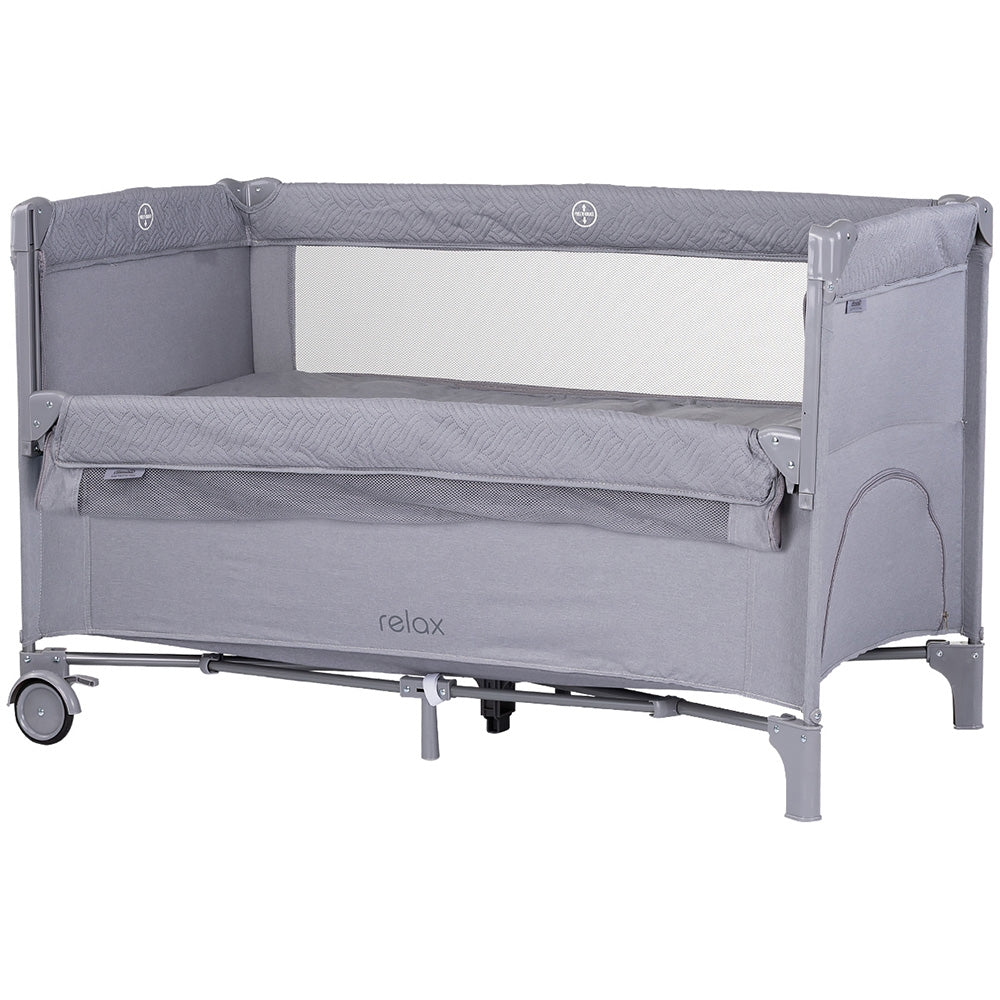Chipolino patut pliabil Relax cu laterala culisanta 0m+ Cloud linen Imagine principală a produsului