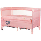 Chipolino patut pliabil Relax cu laterala culisanta 0m+ Flamingo tiger