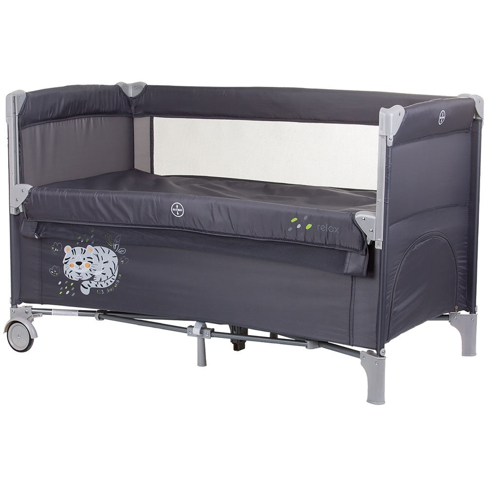 Chipolino patut pliabil Relax cu laterala culisanta 0m+ Granite  Imagine principală a produsului