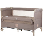 Chipolino patut pliabil Relax cu laterala culisanta 0m+ Macadamia linen