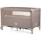 Chipolino patut pliabil Relax cu laterala culisanta 0m+ Macadamia linen