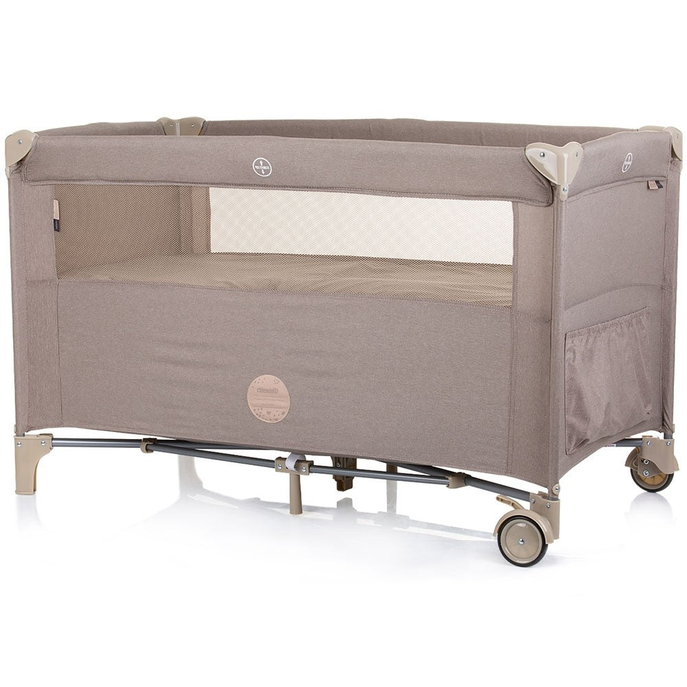 Chipolino patut pliabil Relax cu laterala culisanta 0m+ Macadamia linen