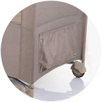 Chipolino patut pliabil Relax cu laterala culisanta 0m+ Macadamia linen