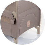 Chipolino patut pliabil Relax cu laterala culisanta 0m+ Macadamia linen