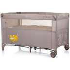 Chipolino patut pliabil Relax cu laterala culisanta 0m+ Macadamia tiger