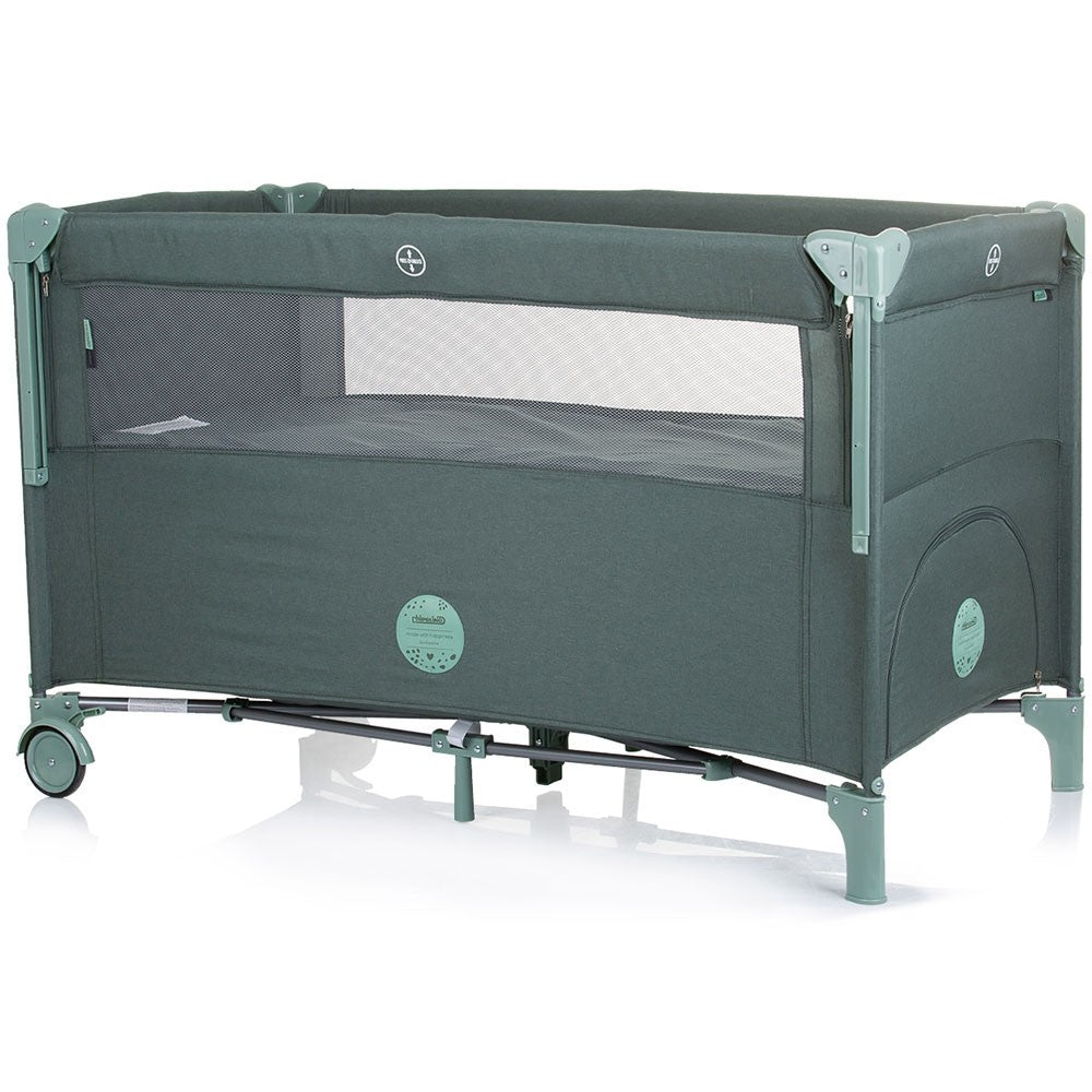 Chipolino patut pliabil Relax cu laterala culisanta 0m+ Pine linen