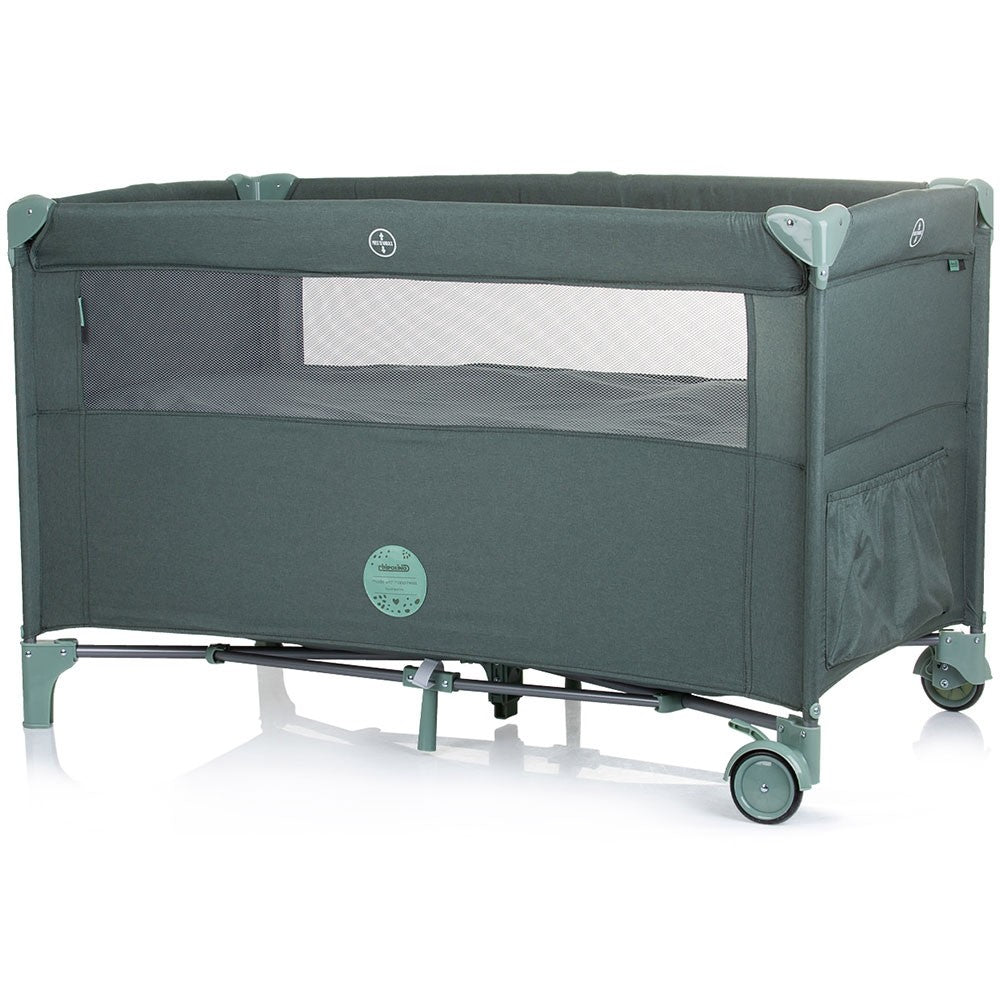 Chipolino patut pliabil Relax cu laterala culisanta 0m+ Pine linen