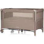 Chipolino patut pliabil Relax cu laterala culisanta 0m+ Tiramisu Linen