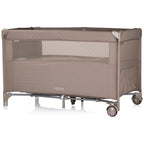 Chipolino patut pliabil Relax cu laterala culisanta 0m+ Tiramisu Linen