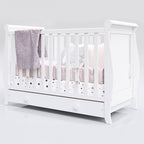 Patut din lemn cu sertar Mira 120x60 cm Alb PHMIR12ALS 03