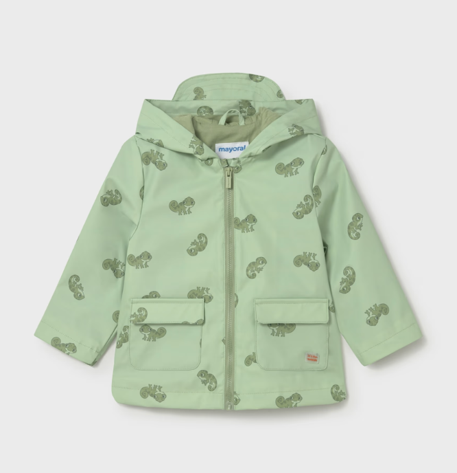 Mayoral pelerina baieti 6-48 luni Matcha cu cameleon