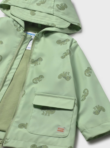 Mayoral pelerina baieti 6-48 luni Matcha cu cameleon