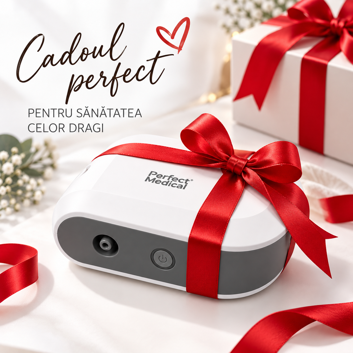 Perfect Medical aerosol portabil cu compresor si cu acumulator reincarcabil 0m+