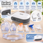 Perfect Medical aerosol portabil cu compresor si cu acumulator reincarcabil 0m+