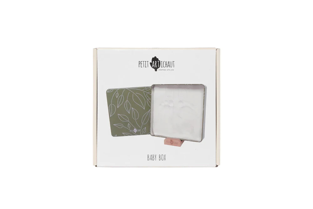 Petit Artichaut cutie cu kit amprenta pentru bebelusi 0m+ Olive Tree
