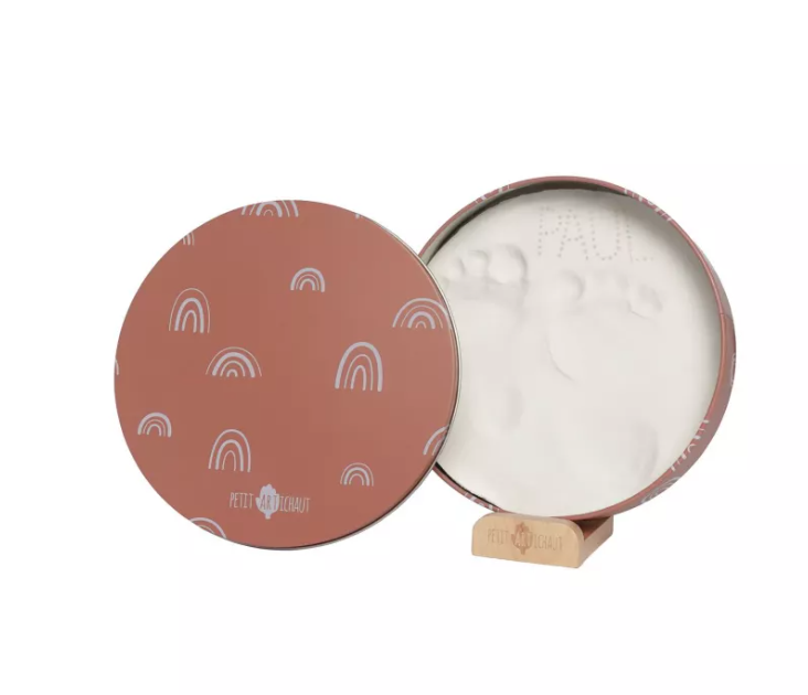 Petit Artichaut cutie cu kit amprenta pentru bebelusi 0m+ Rainbow Terracotta