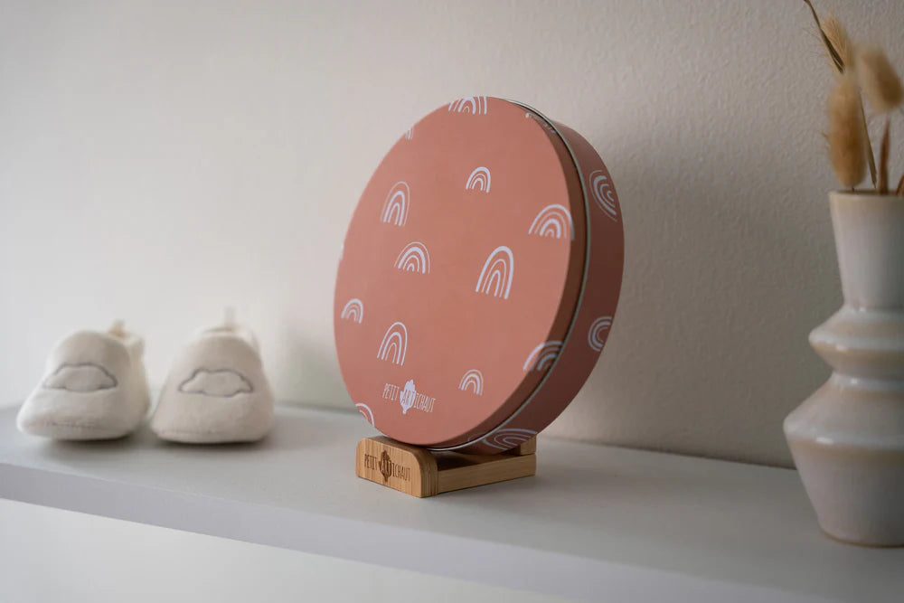 Petit Artichaut cutie cu kit amprenta pentru bebelusi 0m+ Rainbow Terracotta