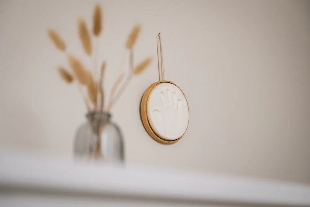 Petit Artichaut kit amprenta cu rama din lemn rotunda 0m+