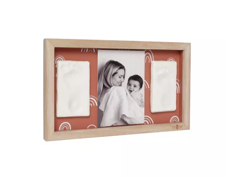 Petit Artichaut rama foto cu kit amprenta dublu 0m+ Rainbow Terracotta
