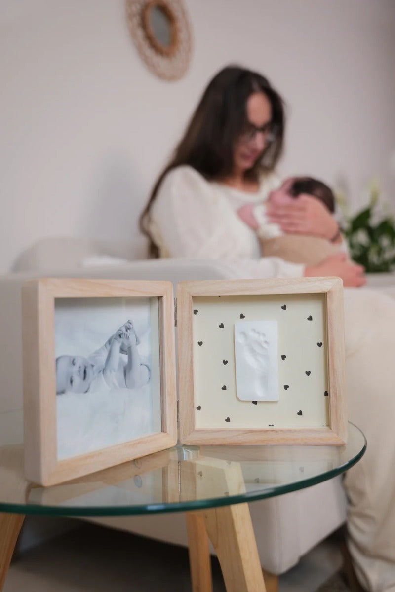 Petit Artichaut rama dubla cu kit amprenta 0m+ Pretty Hearts