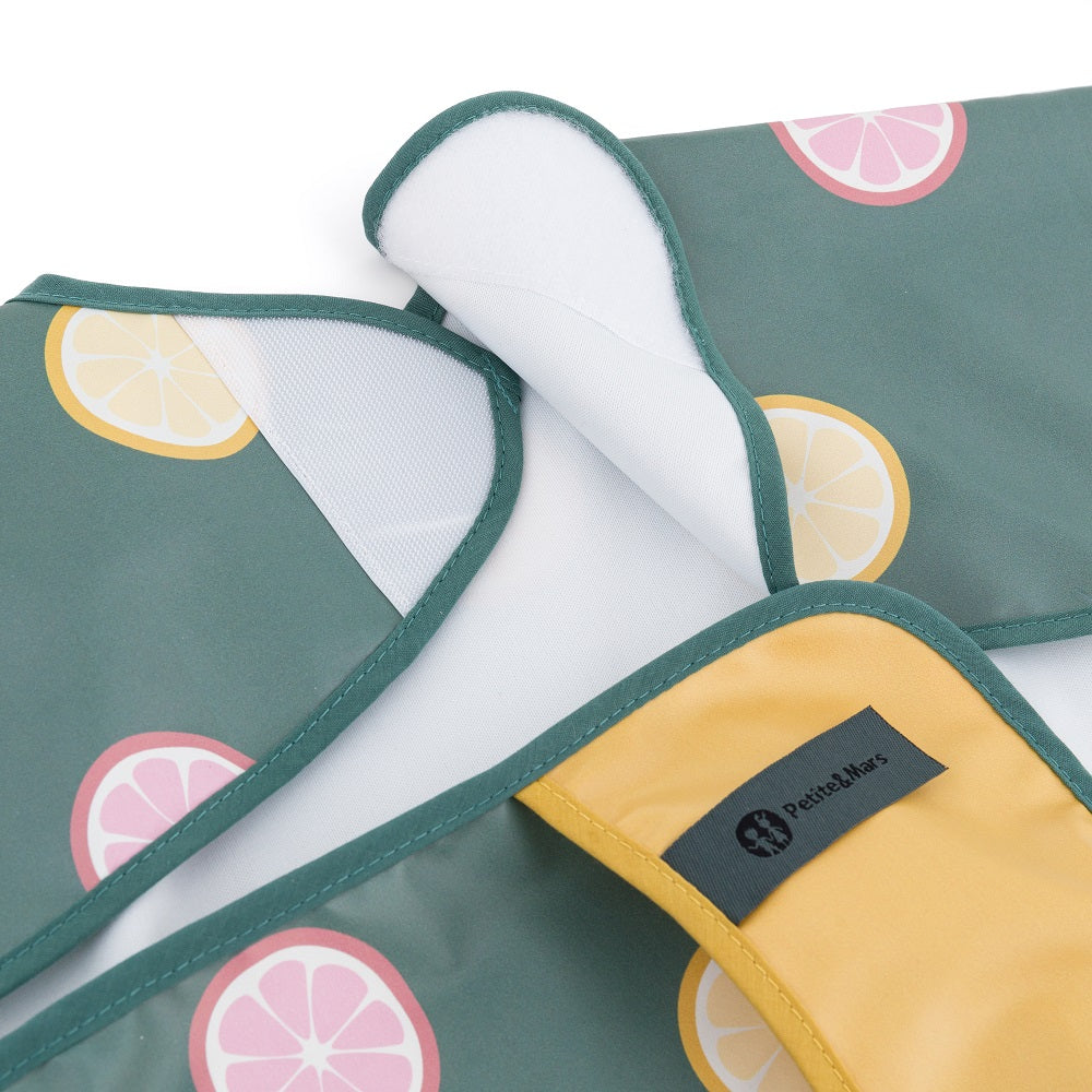 Petite&Mars baveta cu maneca lunga BEN 24m+ Beige Citrus