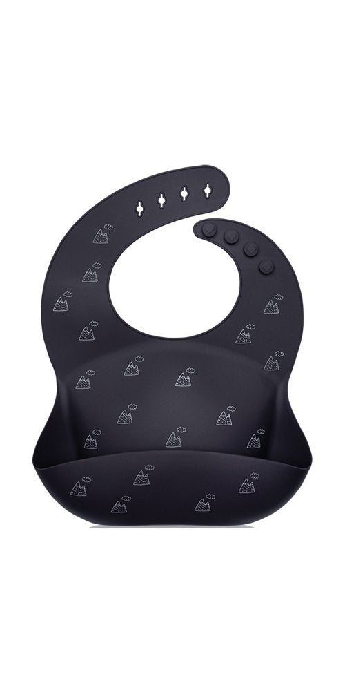 Petite&Mars baveta silicon Take&Match 6m+ Sam Grey Hills Imagine principală a produsului