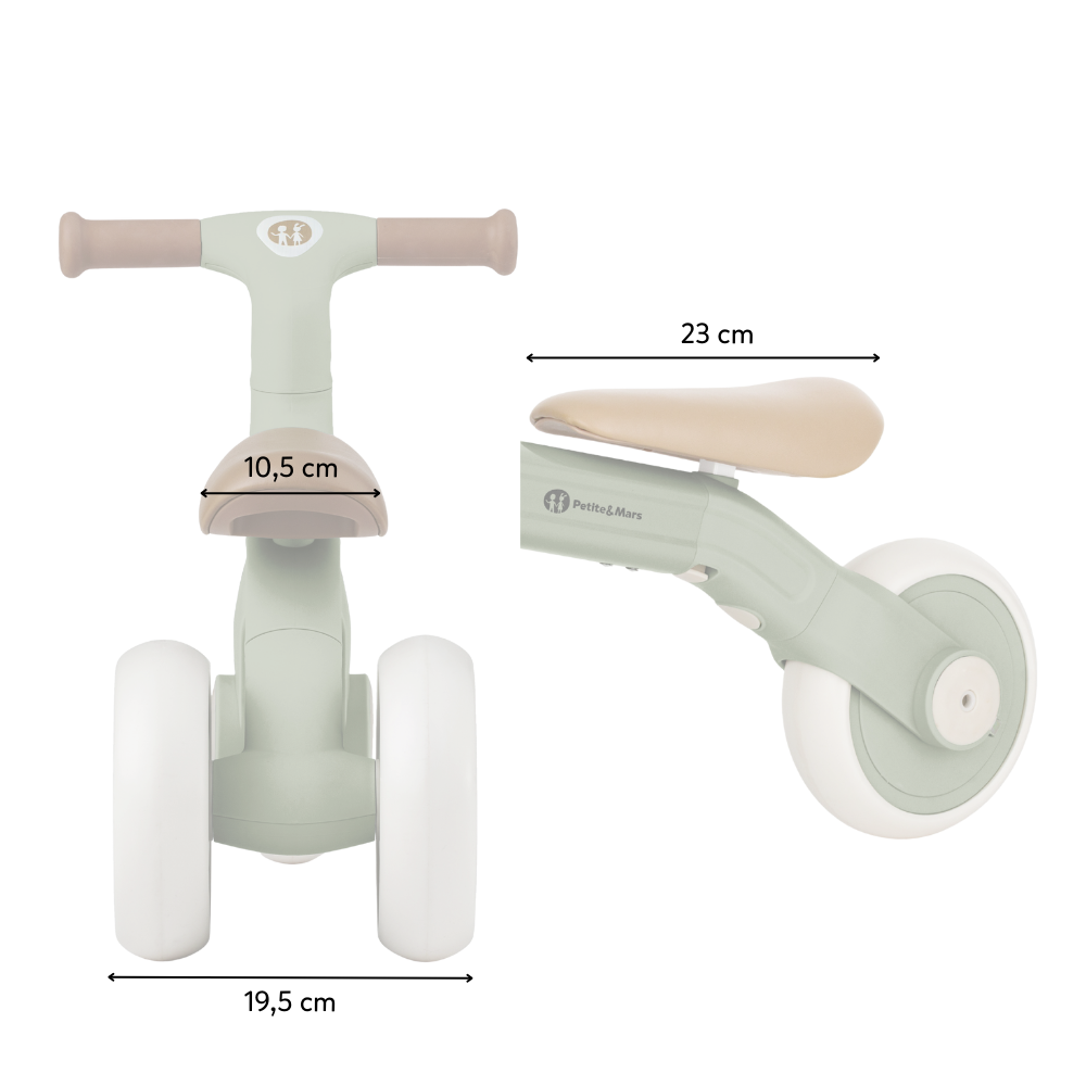 Petite&Mars bicicleta de echilibru multifunctionala 3in1 BINGO 12m+ Sterling Blue