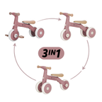 Petite&Mars bicicleta de echilibru multifunctionala 3in1 BINGO 12m+ Dusty Rose