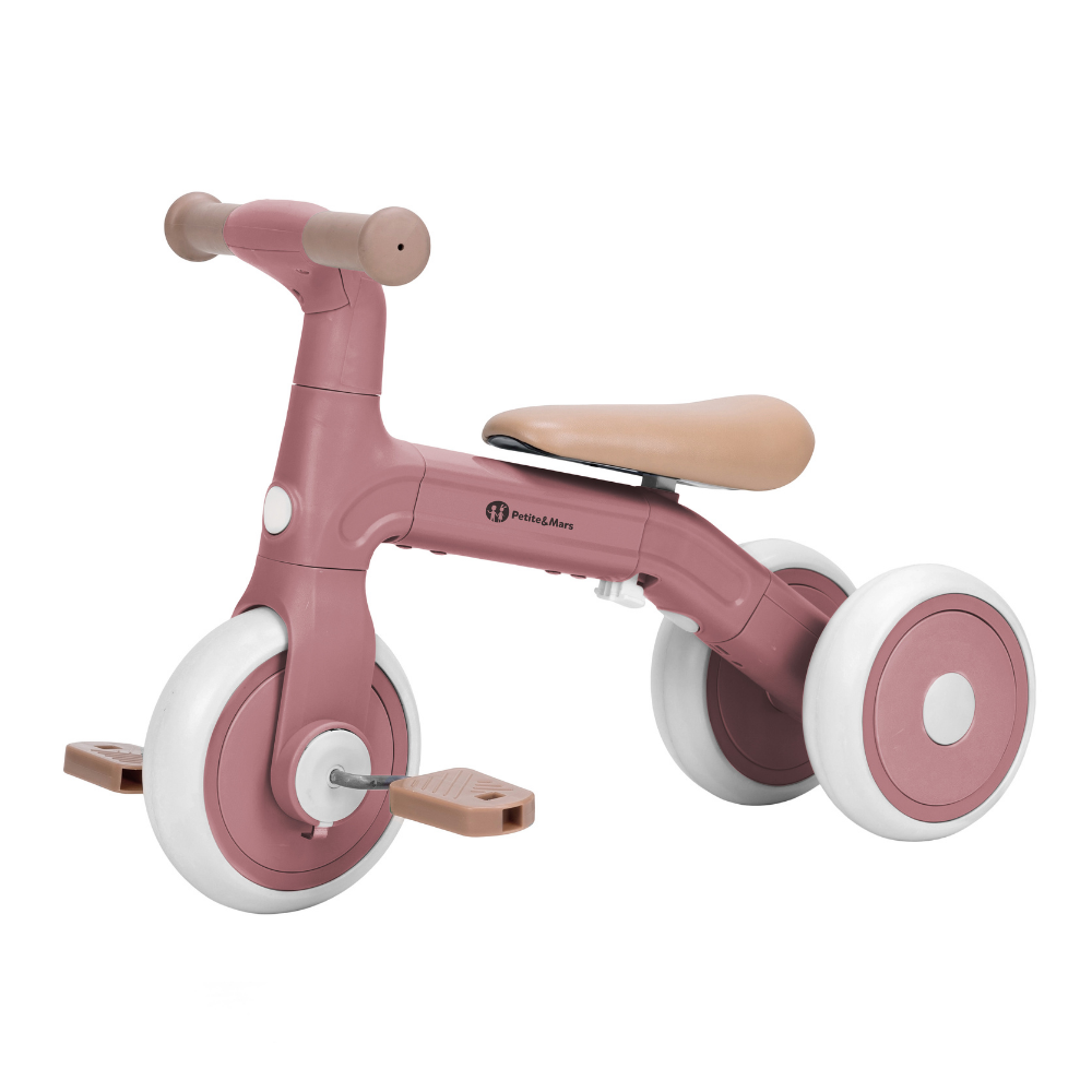 Petite&Mars bicicleta de echilibru multifunctionala 3in1 BINGO 12m+ Dusty Rose